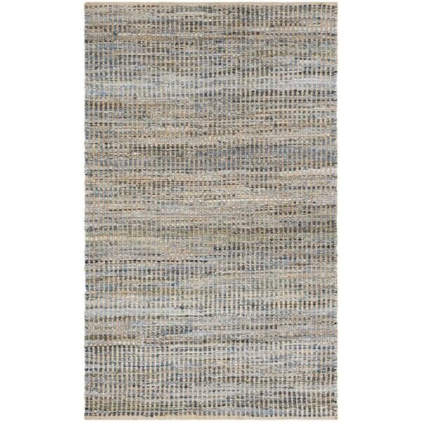 Safavieh Cape Cod Hand Woven Rectangle Rug- Natural - Blue- 8 X 10 Ft. CAP352A-8 - main